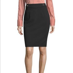 Hugo boss black pencil skirt